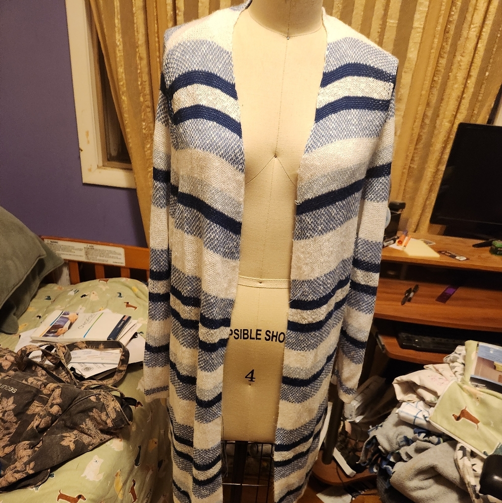 Striped Cardigan 1X
